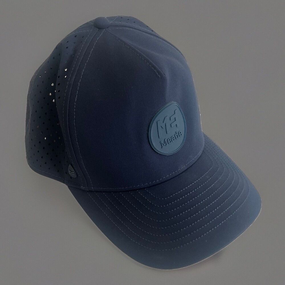Melin Odysea Hydro Hat Meade Engineering Logo Classic Size Navy Blue SnapBack